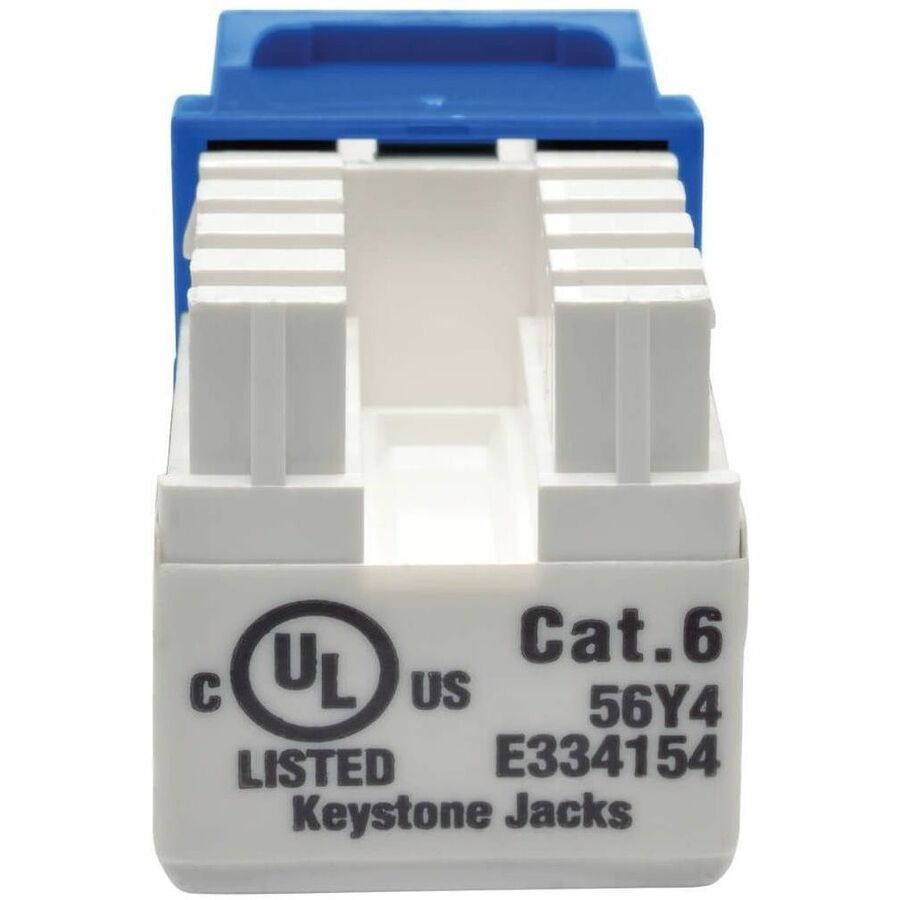 Eaton Tripp Lite Series Cat6/Cat5e 110 Style Punch Down Keystone Jack - Blue, TAA