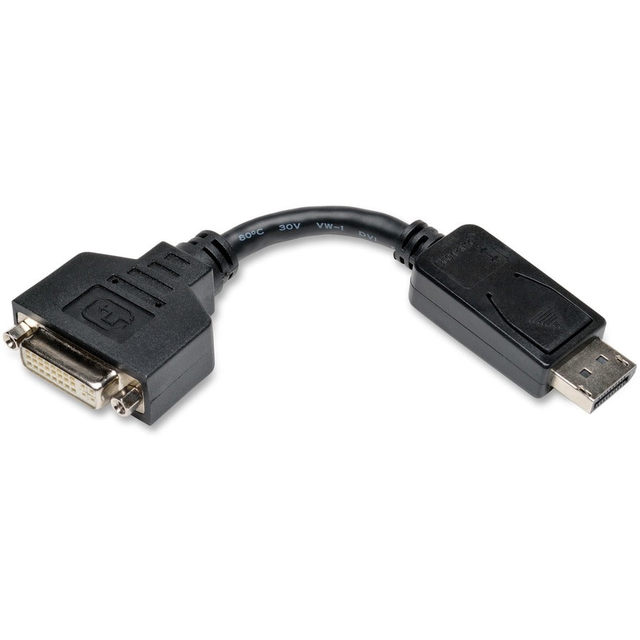 Eaton Tripp Lite Series DisplayPort to DVI-I Adapter Cable (M/F), 6 in. (15.2 cm), TAA