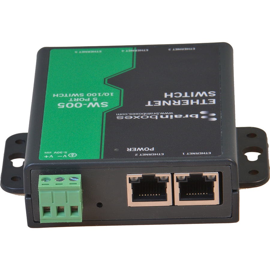 Brainboxes 5 Port Unmanaged Ethernet Switch Wall Mountable