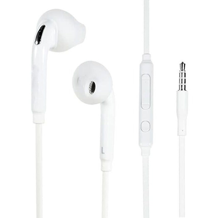 4XEM Earbud Earphones For Samsung Galaxy/Tab (White)