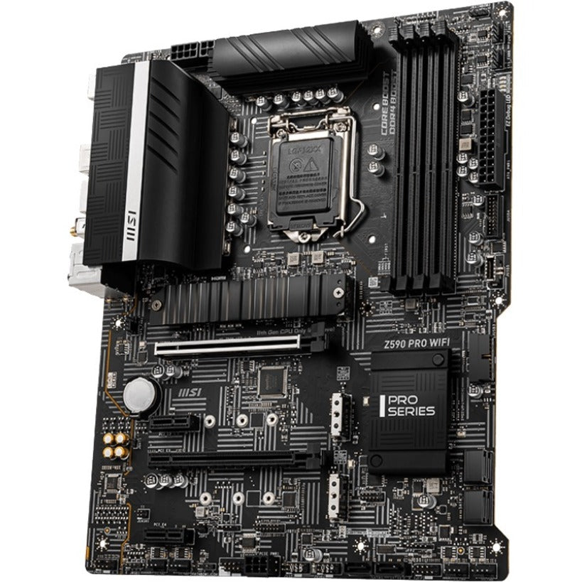 MSI Z590 PRO WIFI Desktop Motherboard - Intel Z590 Chipset - Socket LGA-1200 - Intel Optane Memory Ready - ATX