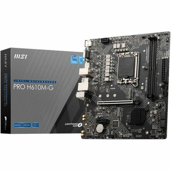 MSI PRO H610M-G micro ATX Socket 1700 for Intel CPU