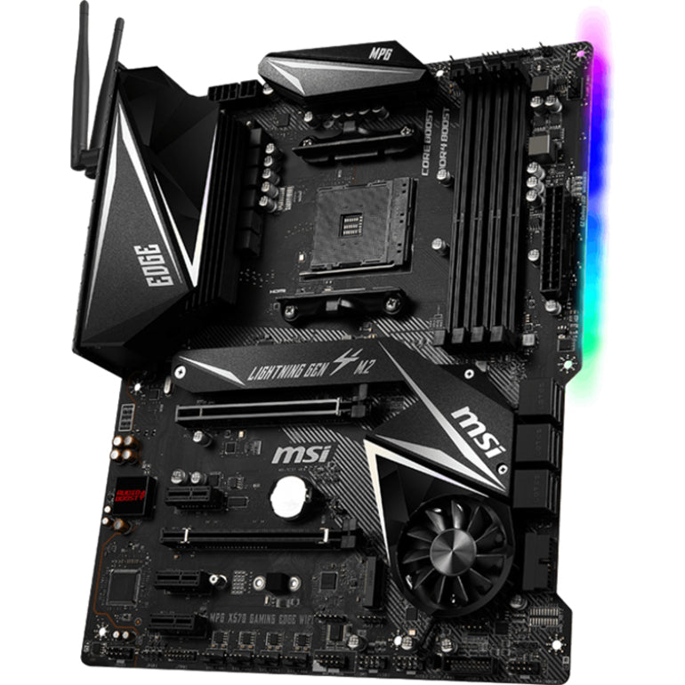 MSI MPG X570 GAMING EDGE WIFI Desktop Motherboard - AMD X570 Chipset - Socket AM4 - ATX