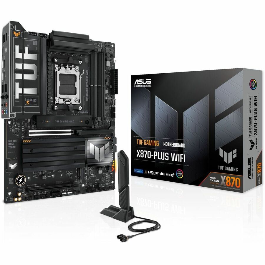 TUF TUF GAMING X870-PLUS WIFI Gaming Desktop Motherboard - AMD X870 Chipset - Socket AM5 - ATX