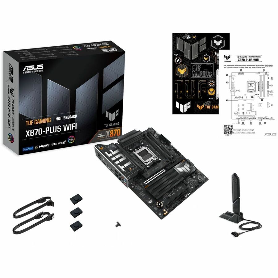 TUF TUF GAMING X870-PLUS WIFI Gaming Desktop Motherboard - AMD X870 Chipset - Socket AM5 - ATX