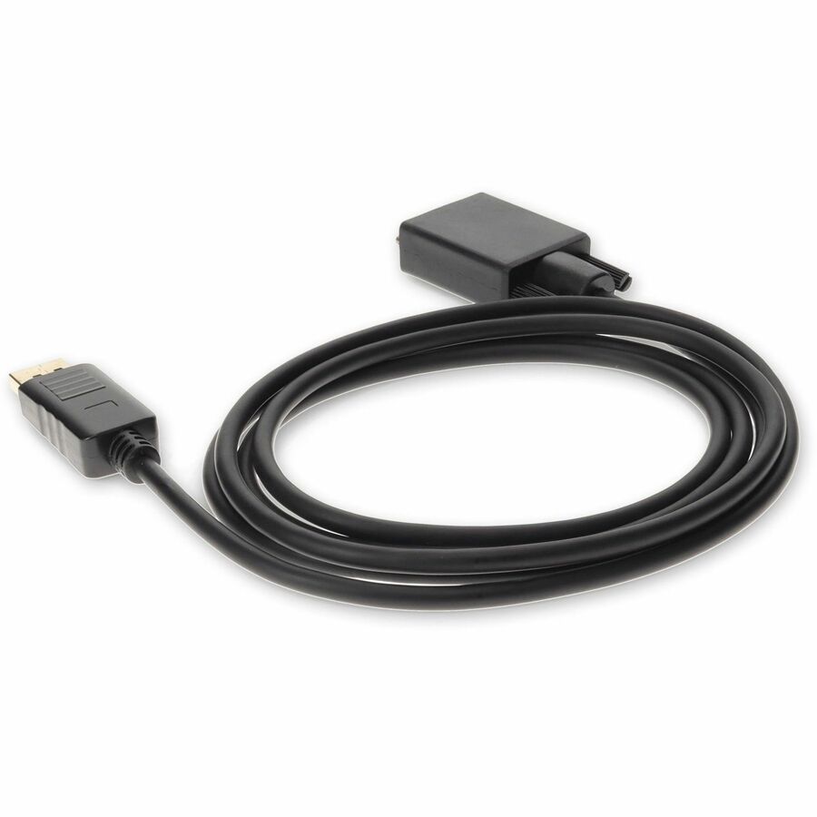 5PK 6ft DisplayPort 1.2 Male to VGA Male Black Cables For Resolution Up to 1920x1200 (WUXGA)