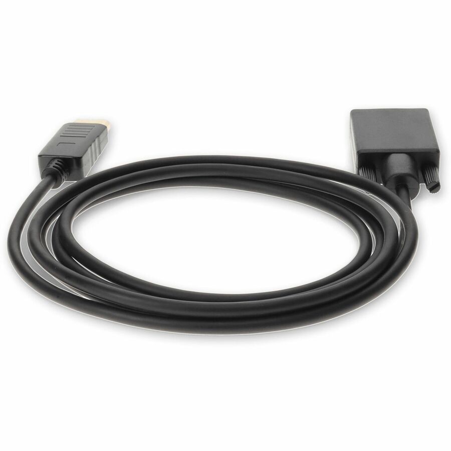 5PK 6ft DisplayPort 1.2 Male to VGA Male Black Cables For Resolution Up to 1920x1200 (WUXGA)