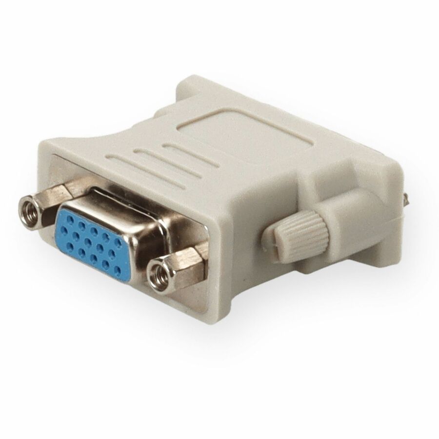 5PK DVI-I (29 pin) Male to VGA Female White Adapters For Resolution Up to 1920x1200 (WUXGA)