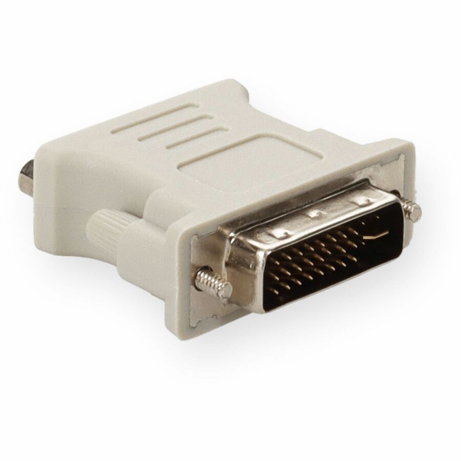 5PK DVI-I (29 pin) Male to VGA Female White Adapters For Resolution Up to 1920x1200 (WUXGA)