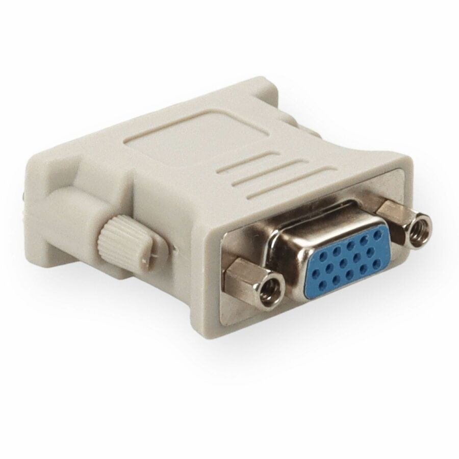 5PK DVI-I (29 pin) Male to VGA Female White Adapters For Resolution Up to 1920x1200 (WUXGA)