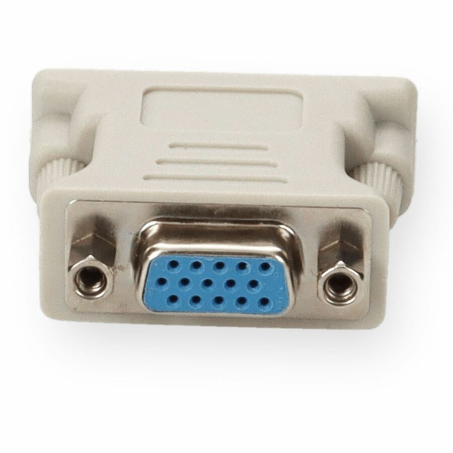 5PK DVI-I (29 pin) Male to VGA Female White Adapters For Resolution Up to 1920x1200 (WUXGA)