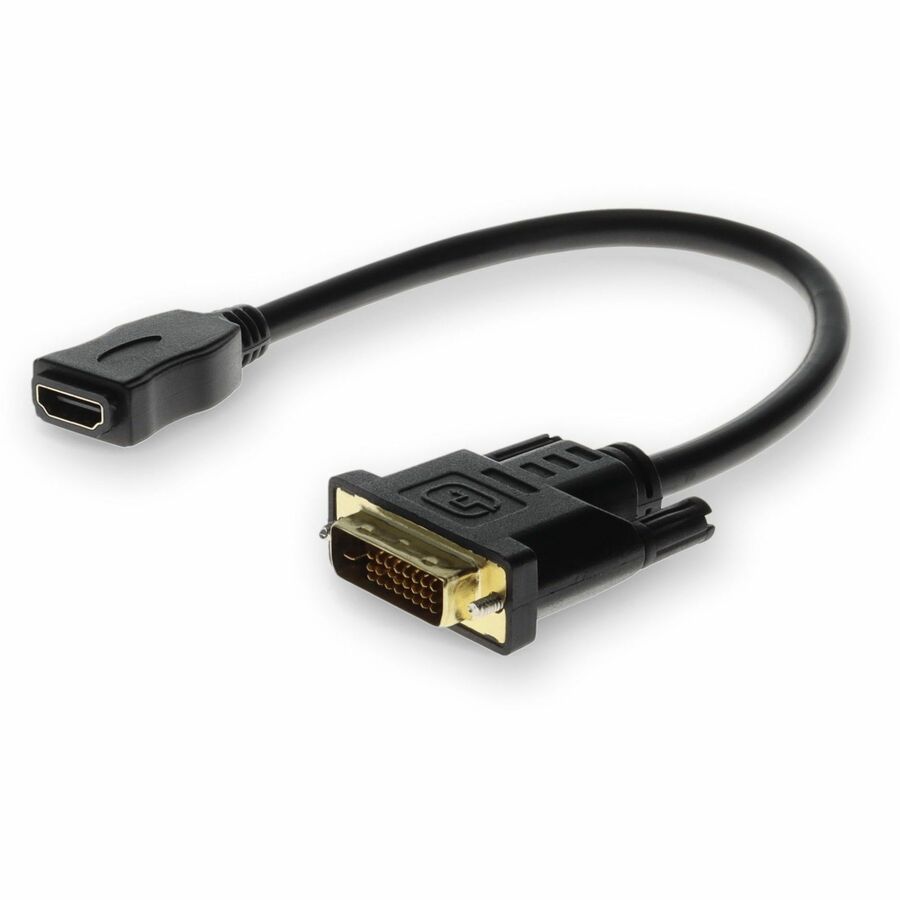 DVI-D Dual Link (24+1 pin) Male to HDMI 1.3 Female Black Adapter For Resolution Up to 2560x1600 (WQXGA)