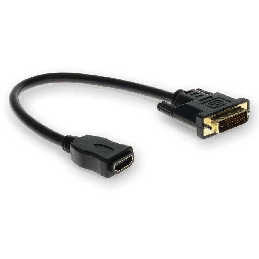 DVI-D Dual Link (24+1 pin) Male to HDMI 1.3 Female Black Adapter For Resolution Up to 2560x1600 (WQXGA)