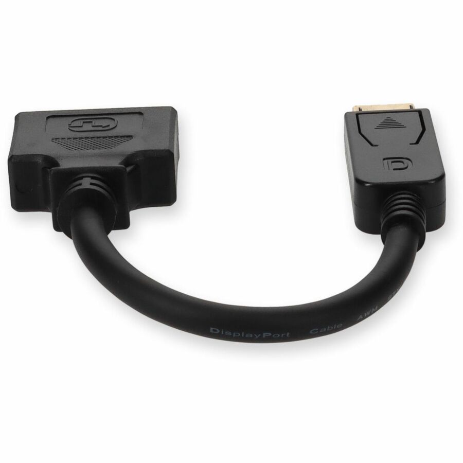 5PK DisplayPort 1.2 Male to DVI-I (29 pin) Female Black Active Adapters For Resolution Up to 1920x1200 (WUXGA)