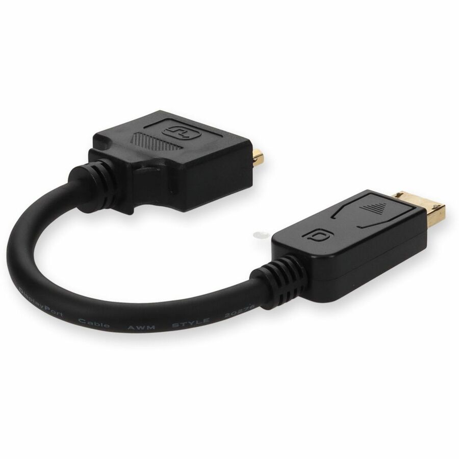 5PK DisplayPort 1.2 Male to DVI-I (29 pin) Female Black Active Adapters For Resolution Up to 1920x1200 (WUXGA)