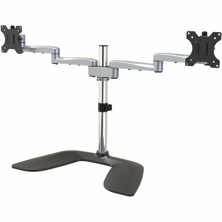 StarTech.com Dual Monitor Stand, Ergonomic Desktop Monitor Stand for up to 32